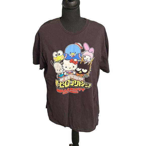 My Hero Academia Hello Kitty And Friends Short Sleeve Tee Shirt Men's XL - Anime - Picture 1 of 7